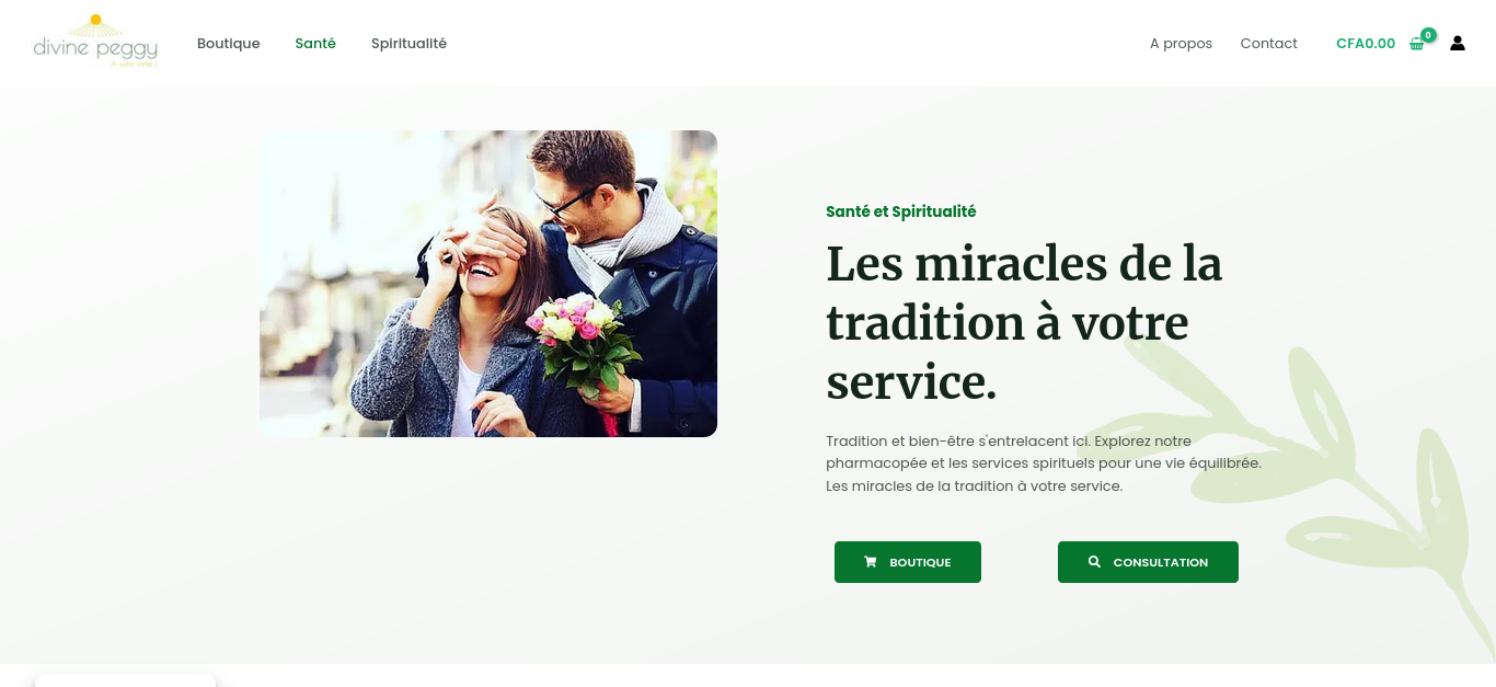 Lire la suite à propos de l’article Page de vente et Boutique de produits spirituel